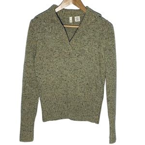 Anthropologie Green Sweater